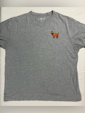 GOAT USA Basketball Graphic T Shirt Gray XXL Crown Goat Tee